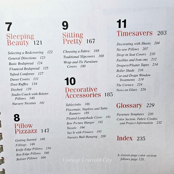 Vtg Simplicity's Simply the Best Home Decorating Book Spiral Bound 247 PB/ 1993 - Picture 4 of 11